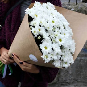  Alanya Çiçek Beyaz Krizantem Buketi