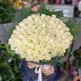  Alanya Çiçekçiler 101 Beyaz Gül